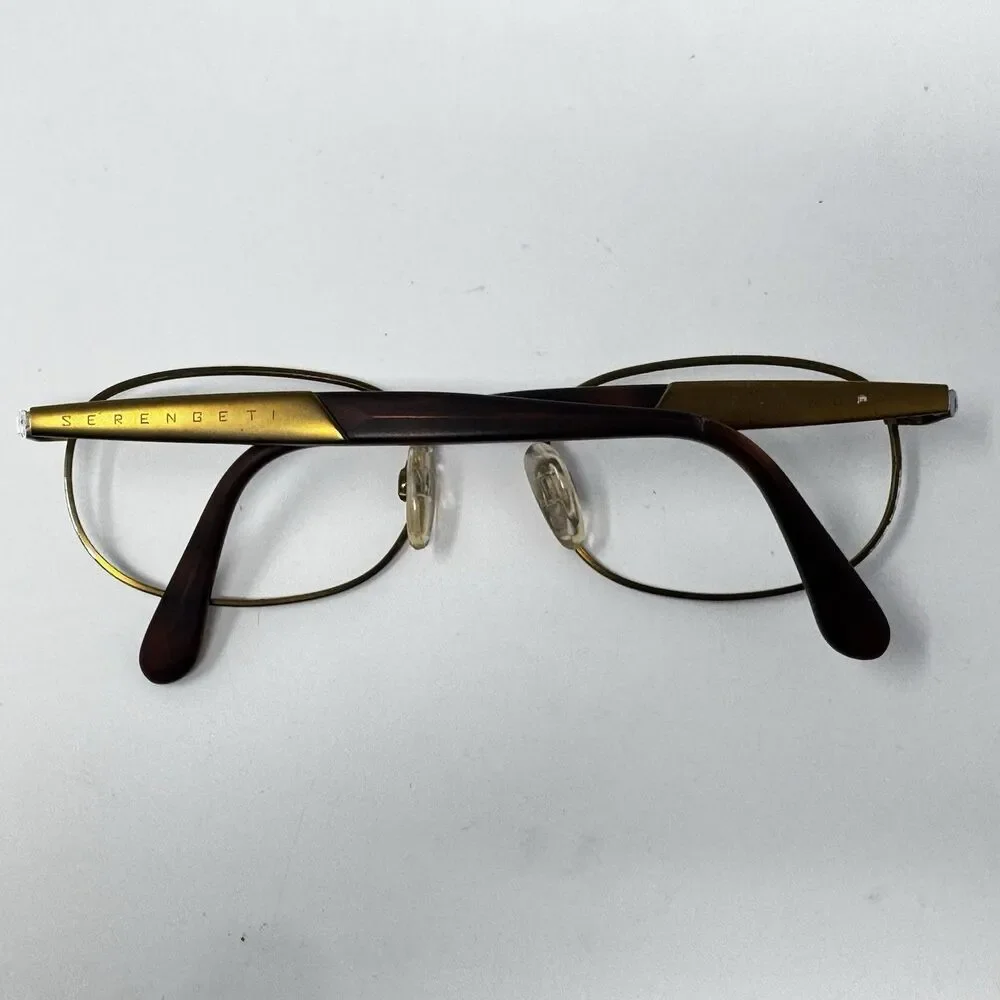 Vintage Serengeti Raven 6677 Bronze Tortoise Sunglass Frames 52-19-135 Italy